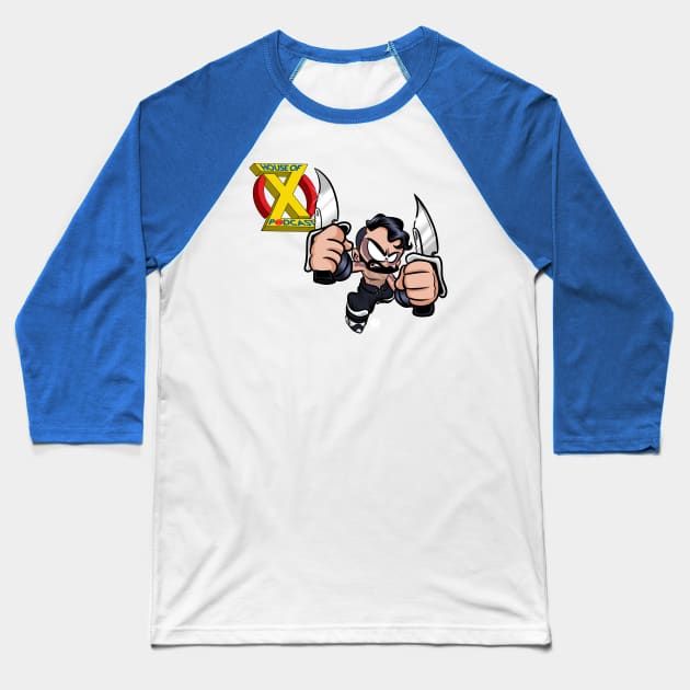 WarpathDylan House of X by Beefcakeboss Baseball T-Shirt by Warpath_Dylan